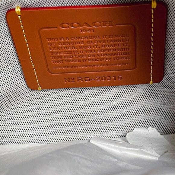 Coach 1941 Rogue 30 Embellished Patchwork Whipstitch Mixed Leather Bag Red Multi - Picture 10 of 12